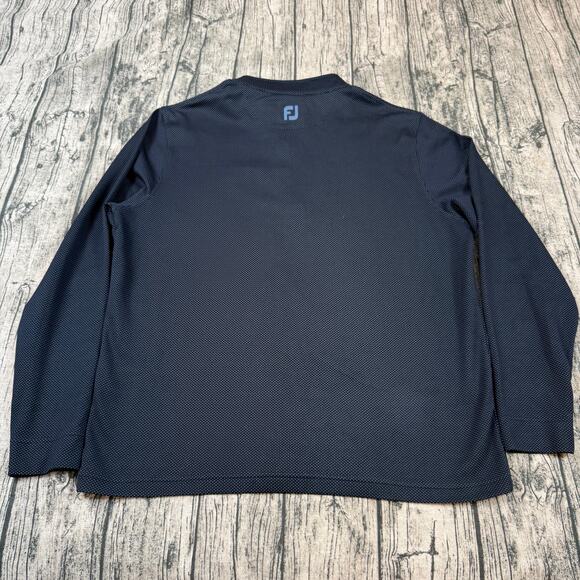 FootJoy ThermoSeries Golf Mid-Layer Pullover Men's XL Polka Dot Quarter Zip - Picture 3 of 10